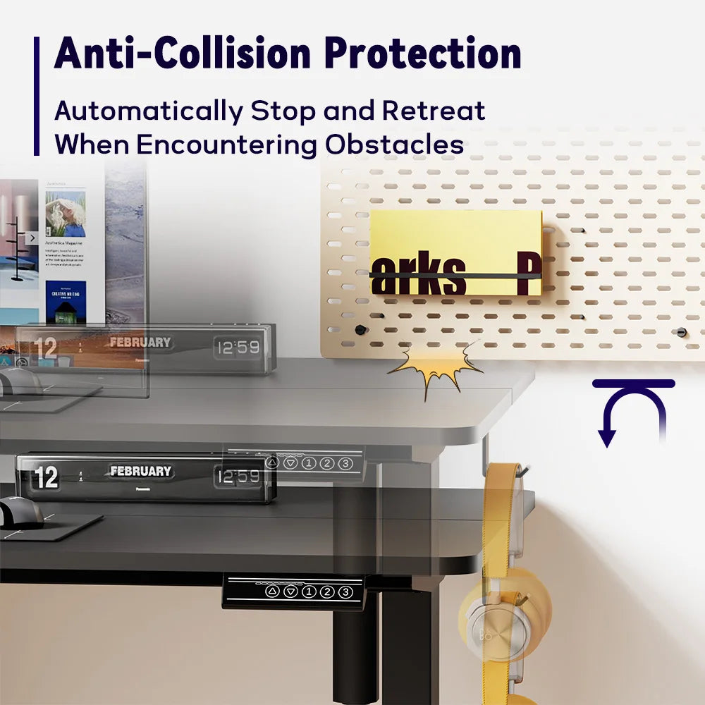 Bureau Assis Debout Électrique Ergo-Rise - Ergonomique & Réglable en Hauteur - Marque Française