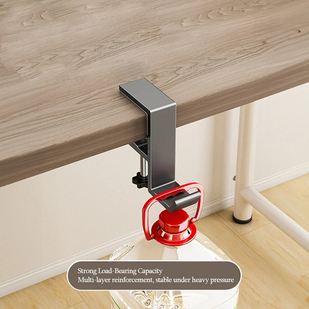 Support de Bureau Universel en Aluminium - Crochet de Suspension Ergo-Hook