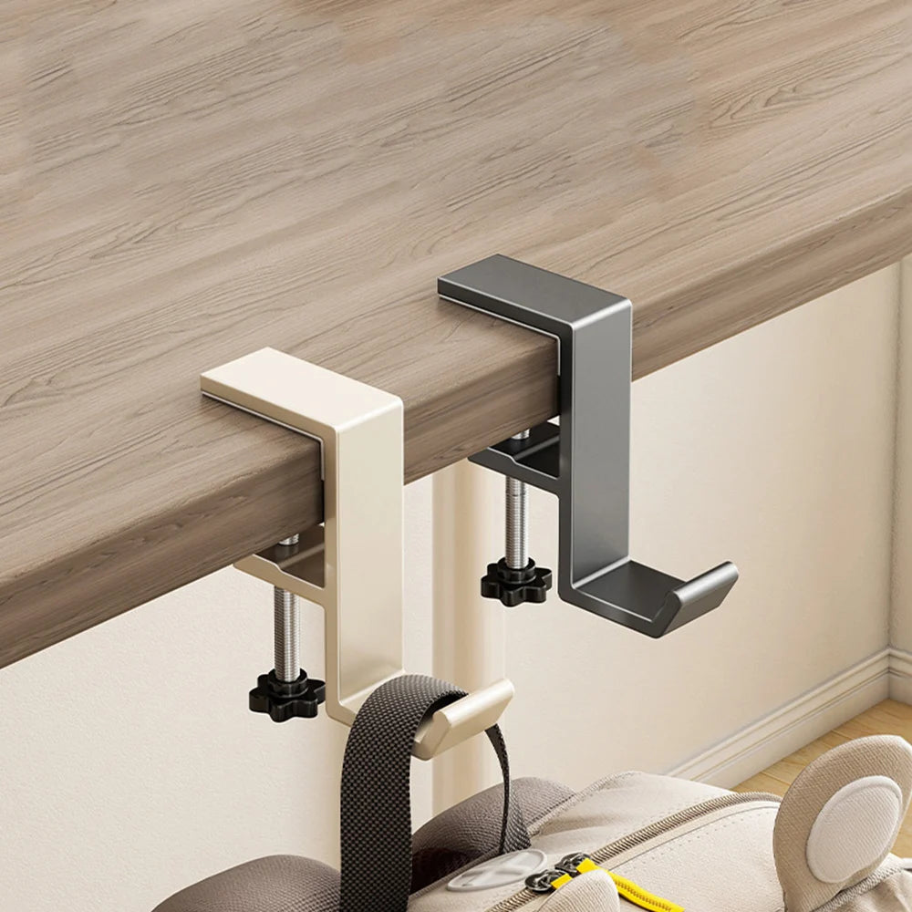 Support de Bureau Universel en Aluminium - Crochet de Suspension Ergo-Hook