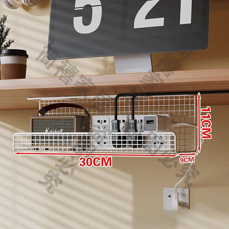 Organisateur de Câbles Ergo-Clean – Support de Gestion Sous Bureau (Sans Perçage)