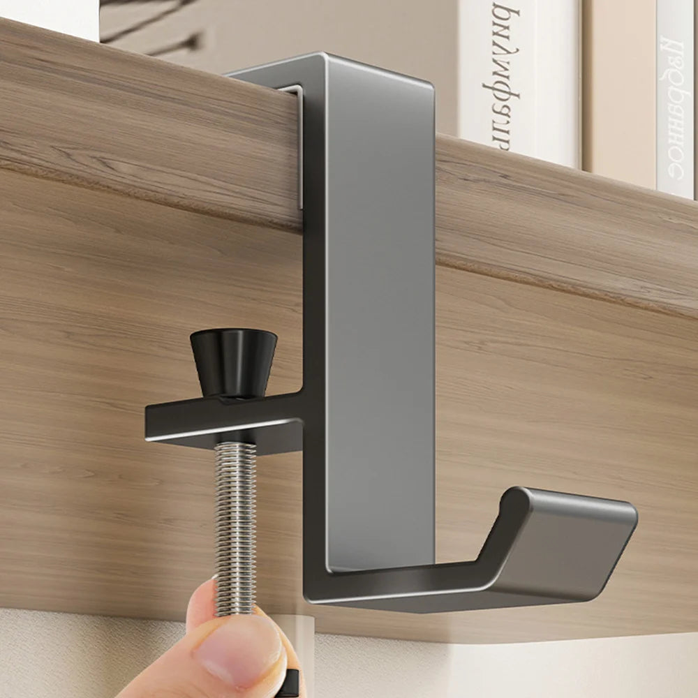 Support de Bureau Universel en Aluminium - Crochet de Suspension Ergo-Hook